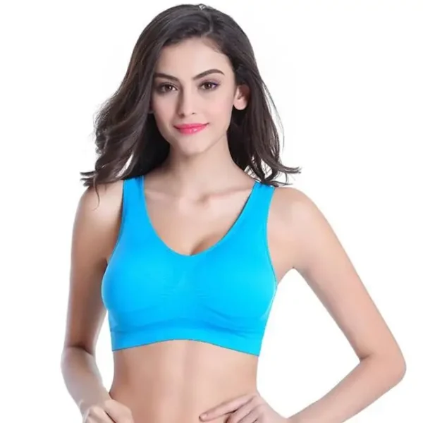 S-7XL Plus Size Thin Non-underwire Bra Zero Bondage Women's UnderwearSports Yoga Wireless Vest Seamless adjustable Brassiere 12