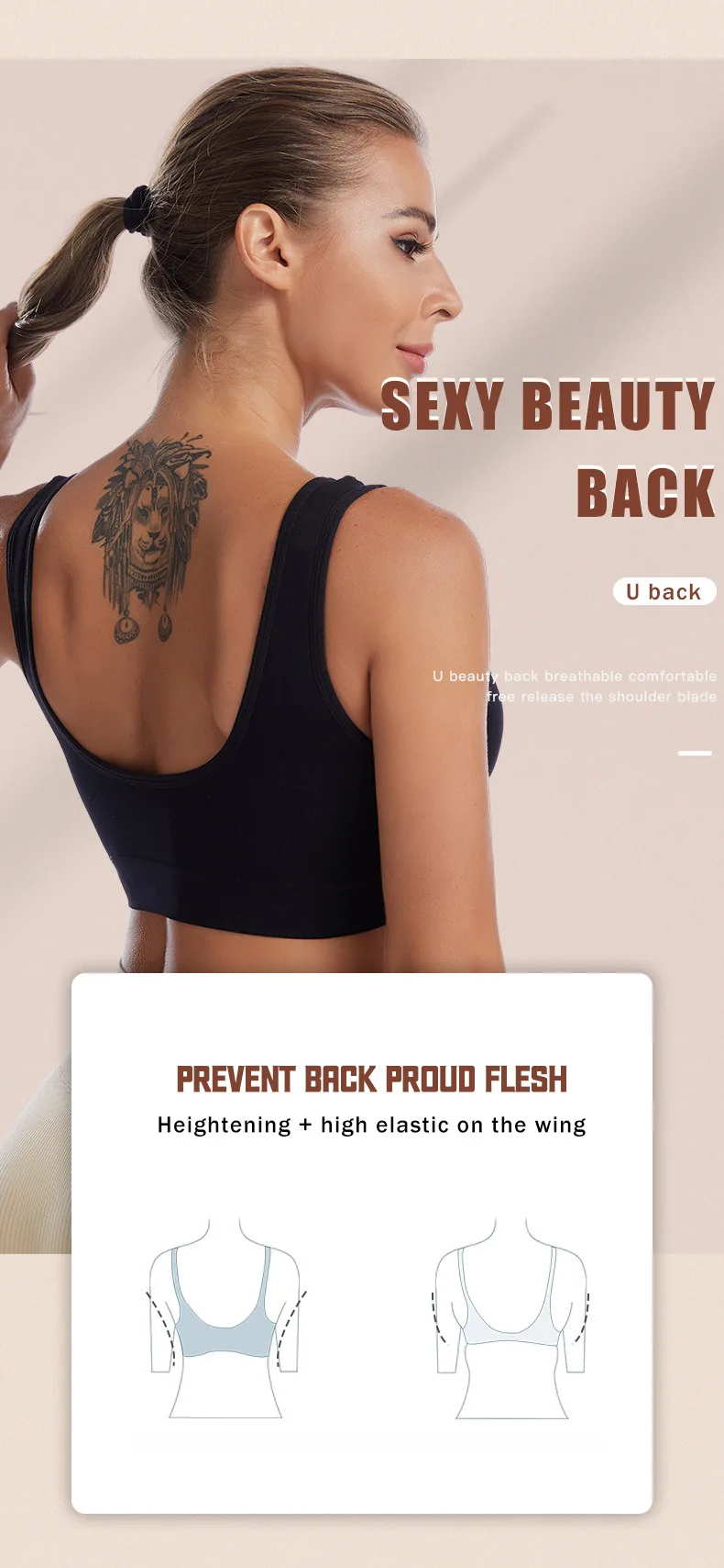 Plus size wireless sports bra with wide straps, full coverage, and breathable fabric, designed for high-impact support in workouts and everyday wear.