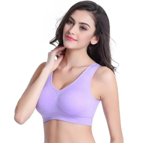 S-7XL Plus Size Thin Non-underwire Bra Zero Bondage Women's UnderwearSports Yoga Wireless Vest Seamless adjustable Brassiere 18