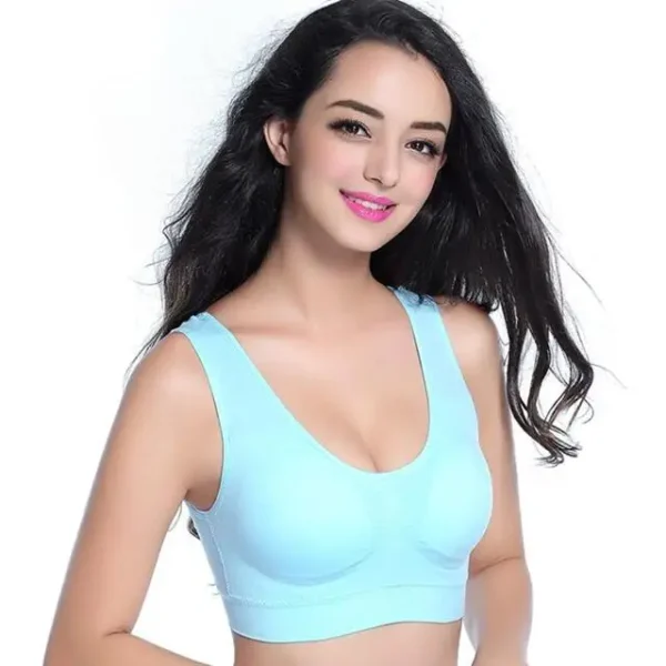 S-7XL Plus Size Thin Non-underwire Bra Zero Bondage Women's UnderwearSports Yoga Wireless Vest Seamless adjustable Brassiere 24