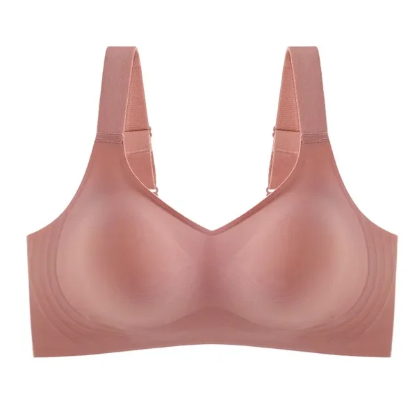 Beautiful Back Large Size Soft Support Push-up Bra For Women, Seamless One-piece, Wire-free, Adjustable Sports Thin Bra 10