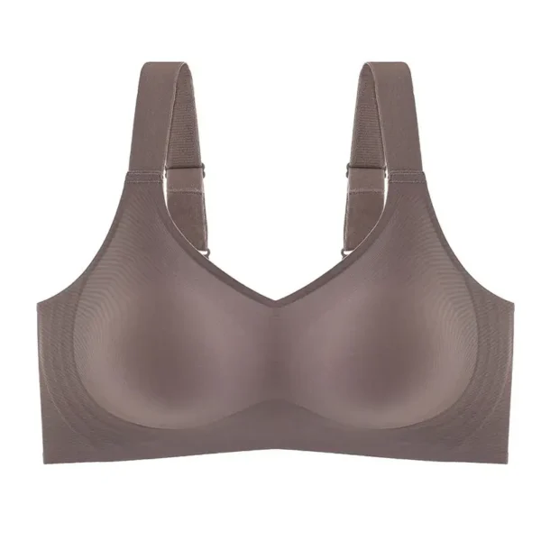 Beautiful Back Large Size Soft Support Push-up Bra For Women, Seamless One-piece, Wire-free, Adjustable Sports Thin Bra 12