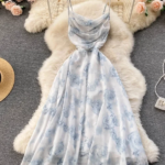 Women Floral Spaghetti Strap Dress