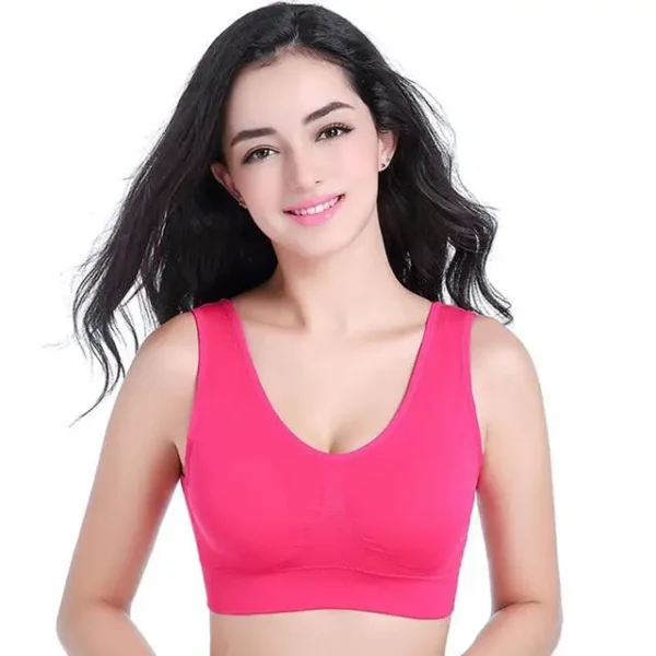 S-7XL Plus Size Thin Non-underwire Bra Zero Bondage Women's UnderwearSports Yoga Wireless Vest Seamless adjustable Brassiere 15