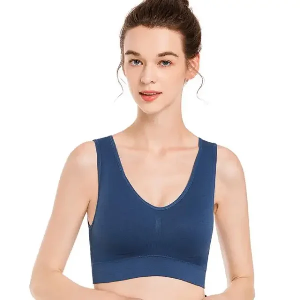 S-7XL Plus Size Thin Non-underwire Bra Zero Bondage Women's UnderwearSports Yoga Wireless Vest Seamless adjustable Brassiere 21