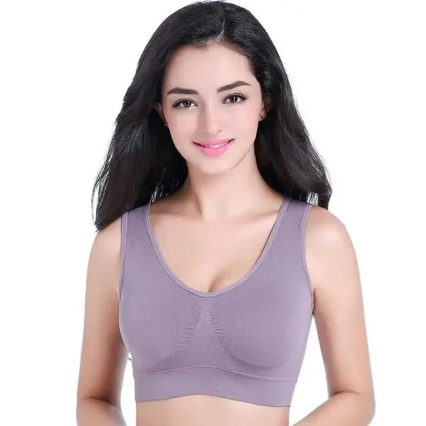 S-7XL Plus Size Thin Non-underwire Bra Zero Bondage Women's UnderwearSports Yoga Wireless Vest Seamless adjustable Brassiere 17