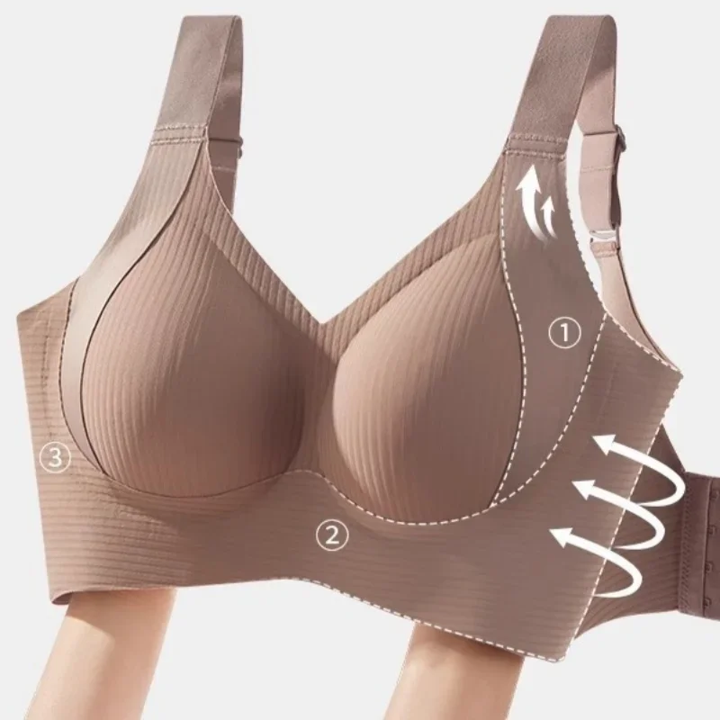 Women’s black push up bra with padded cups, underwire lift, and deep V plunge design – comfortable everyday t-shirt and sexy lingerie bra