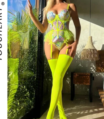 Fancy Products Set Sexy Lingerie Women Transparent Bra Lntimate Clothing For Women Erotic Lingerie Lace Transparent Underwear 1