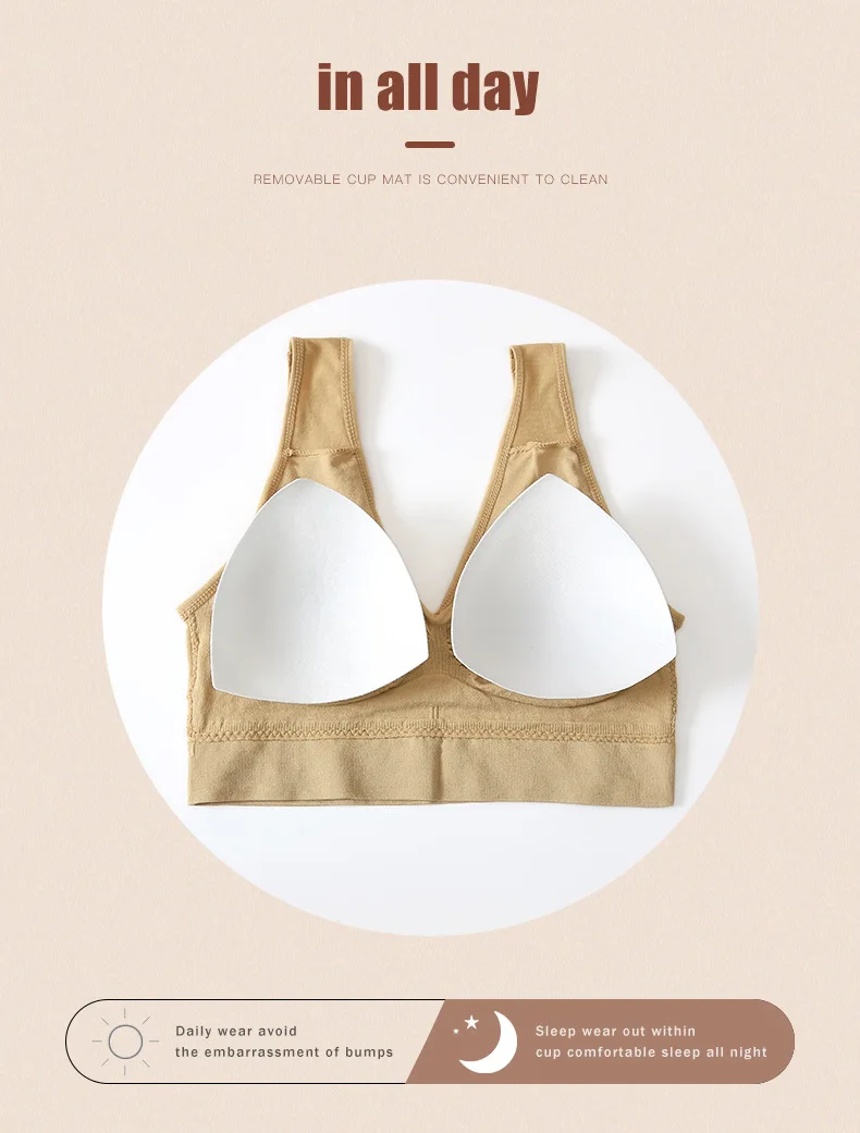 Plus size wireless sports bra with wide straps, full coverage, and breathable fabric, designed for high-impact support in workouts and everyday wear.