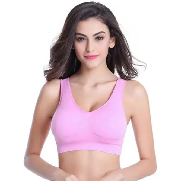 S-7XL Plus Size Thin Non-underwire Bra Zero Bondage Women's UnderwearSports Yoga Wireless Vest Seamless adjustable Brassiere 11