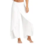 Women Wide Leg Pants Loose Fitness Yoga Split Trousers Mandala Open Leg Pants Comfort Gypsy Hippie Aladdin Harem Pants 1