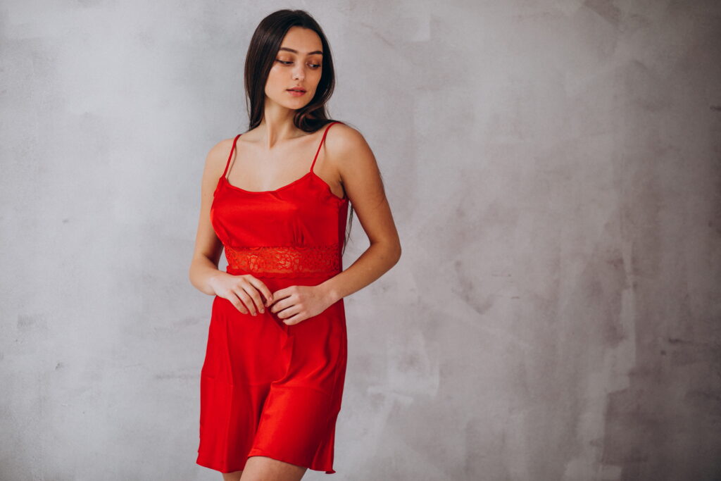 satin slip dress